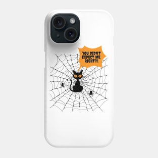 Spooky Cat Web, funny design Phone Case