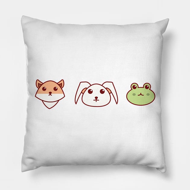 Cute Animals Pillow by Elisabethsdesigns