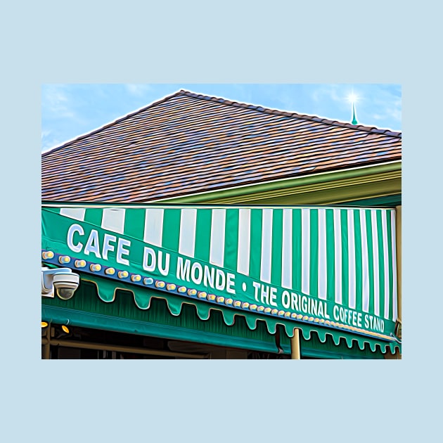 Cafe Du Monde The Original Coffee Stand Awning by Debra Martz