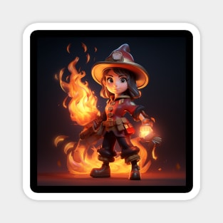 Witch fire fighter Magnet