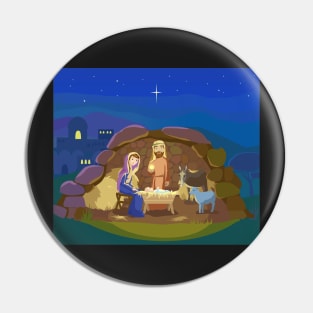 Christmas nativity scene Pin