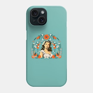 Pinup with Oranges - Vintage Florida Girl Phone Case