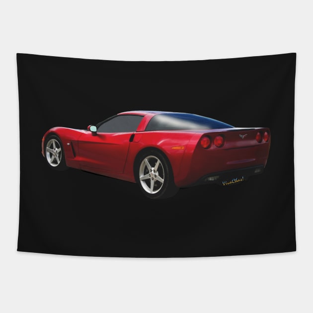 6th Gen Corvette Tapestry by vivachas