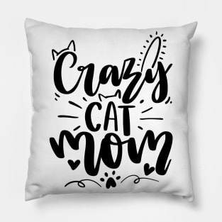 Crazy Cat Mom Pillow
