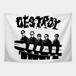 Destroy t shirt punk Tapestry