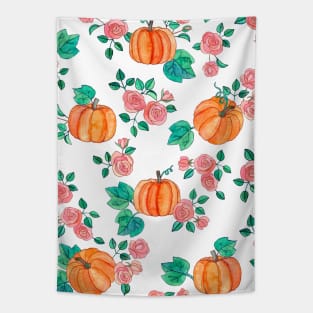 Pumpkins and Roses Tapestry