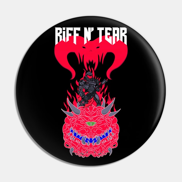 Riff N' Tear Remix Pin by zody