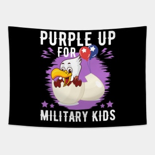 Purple Up For Military Kids Tapestry