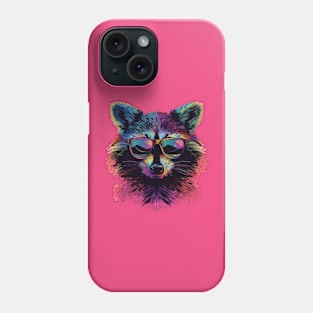 Masked Bandit with Specs: The City's Cunning Critter! Phone Case