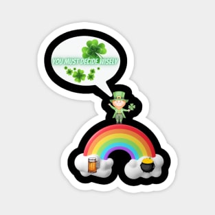 The Wise Gnome's Choice - St. Patrick's Day Magnet