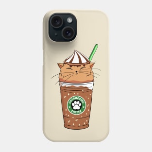 Cat and cappuccino Phone Case