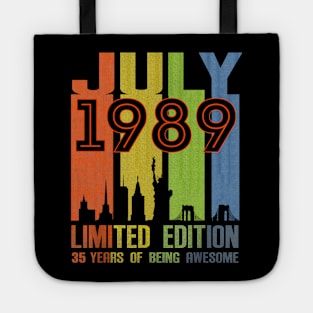 July 1989 35 Years Of Being Awesome Limited Edition Tote