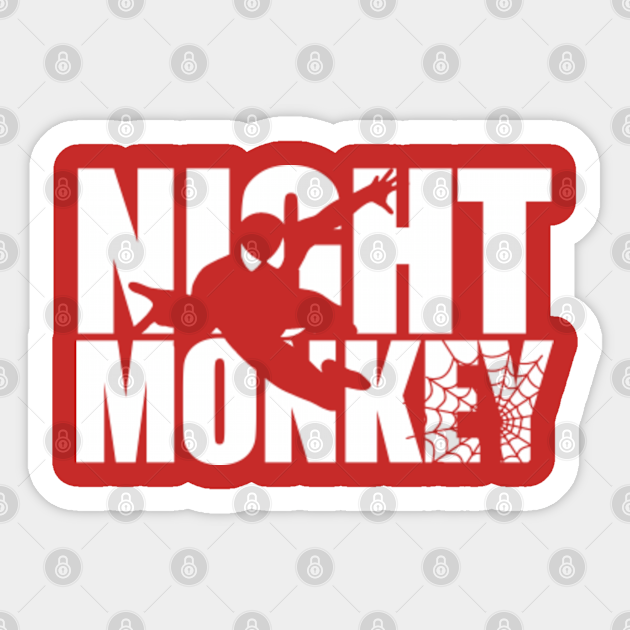 Night Monkey - Spider Man - Sticker