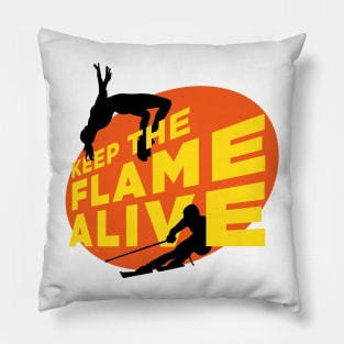 Keep the Flame Alive podcast logo Pillow