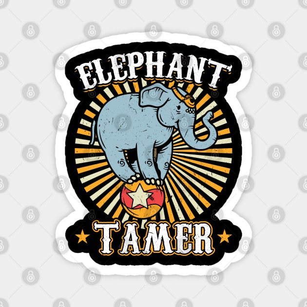 Elephant Tamer - Circus Party Ringmaster Magnet by Peco-Designs