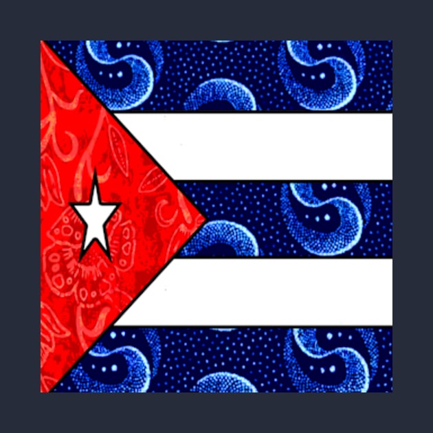 Vintage Cuban Flag by artbyomega