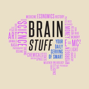 Brain Stuff Calligram v3 T-Shirt