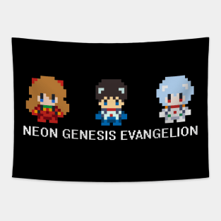8 bit Neon Genesis Evangelion Tapestry