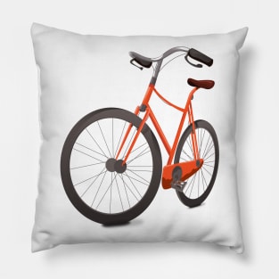 Red Bicycle Pillow