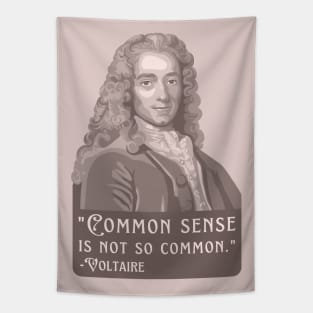 Voltaire Portrait And Quote Tapestry