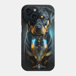 Glowy Rottweiler Phone Case