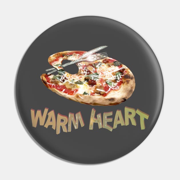 Warm Heart Pin by nainnarart