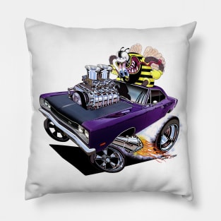 1969 Born to Buzz Plum Crazy Pillow