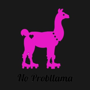 Llama on skates T-Shirt