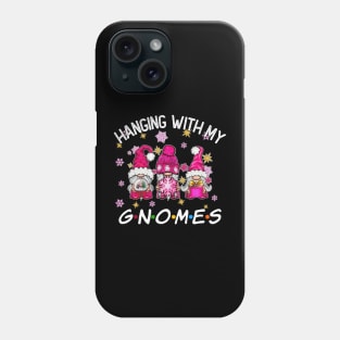 Funny Christmas Gnome Hanging With My Gnomies Family Pajamas Phone Case