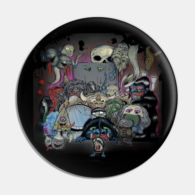 Yokai parade Pin by gatchabert