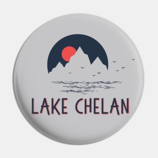 Lake Chelan Washington Outdoor Adventure Nature Pin