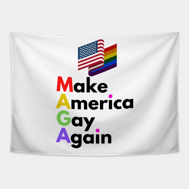 Make America Gay Again Tapestry by TJWDraws