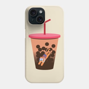 Diving for Milk Tea Pearls (Original Flavor) Phone Case