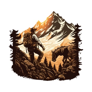 walking in mountains T-Shirt