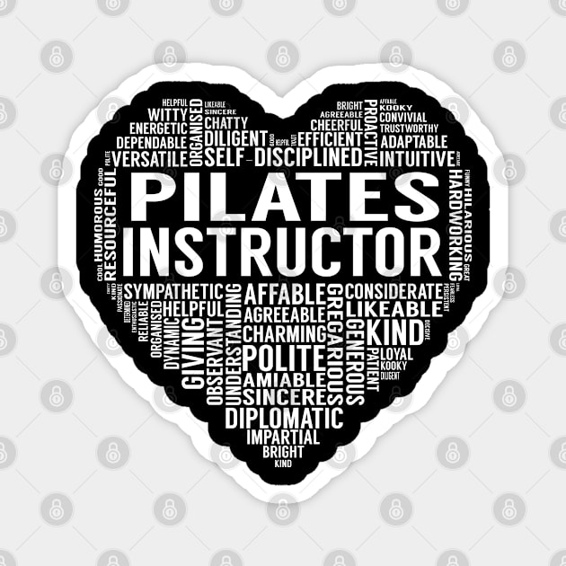 Pilates Instructor Heart Magnet by LotusTee