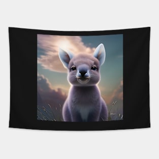 Cute Kangaroo girl Tapestry