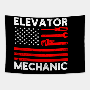 Elevator Mechanic Vintage Tapestry