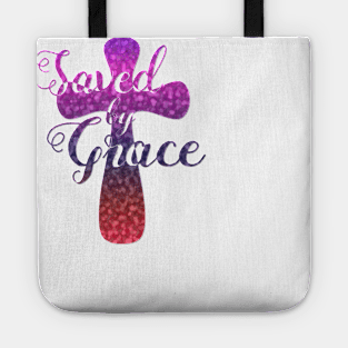 Saved by Grace - Artistic Cross Tote