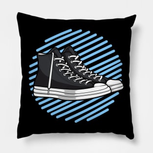 High Black Skate Sneaker Pillow