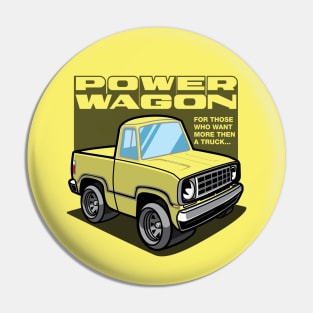 Bright Yellow Power Wagon Pin