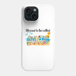 Blessed To Be Called Auntie Summer Beach Happy Mother's Phone Case