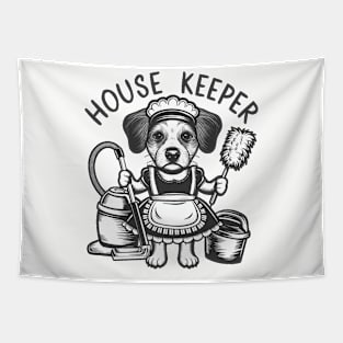 house keeper dog Tapestry