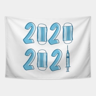 2020 MASKS - 2021 VACCINE Tapestry