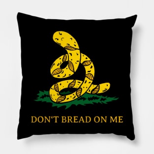 Bread Gadsden Flag Parody Baguette Pillow