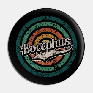 Bocephus // Retro Circle Crack Vintage Pin