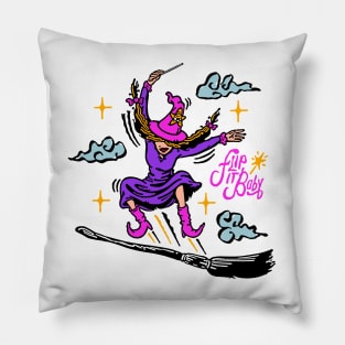 The Witch Club Flip It Baby Cartoon Pillow