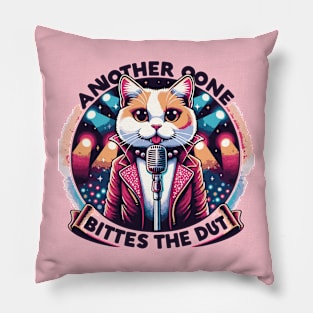 Another One Bites The Dust - Queen Tribute - Freddy Tribute - Mercury - Queen - Funny Sayings - Funny Gift - Funny Slogan - Funny Quotes - Funny Animals - Rock Tribute - Music Rock - Pop Pillow