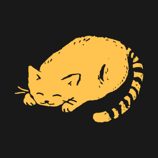 Ginger Cat Sleeping T-Shirt