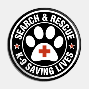 K9 Search & Rescue Pin