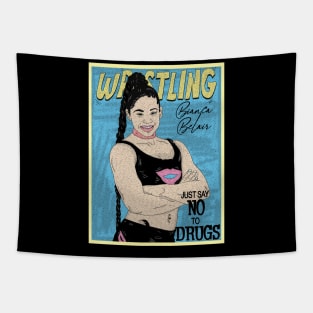 Artwork Bianca Belair Wrestling // Just Say No To Drugs Tapestry